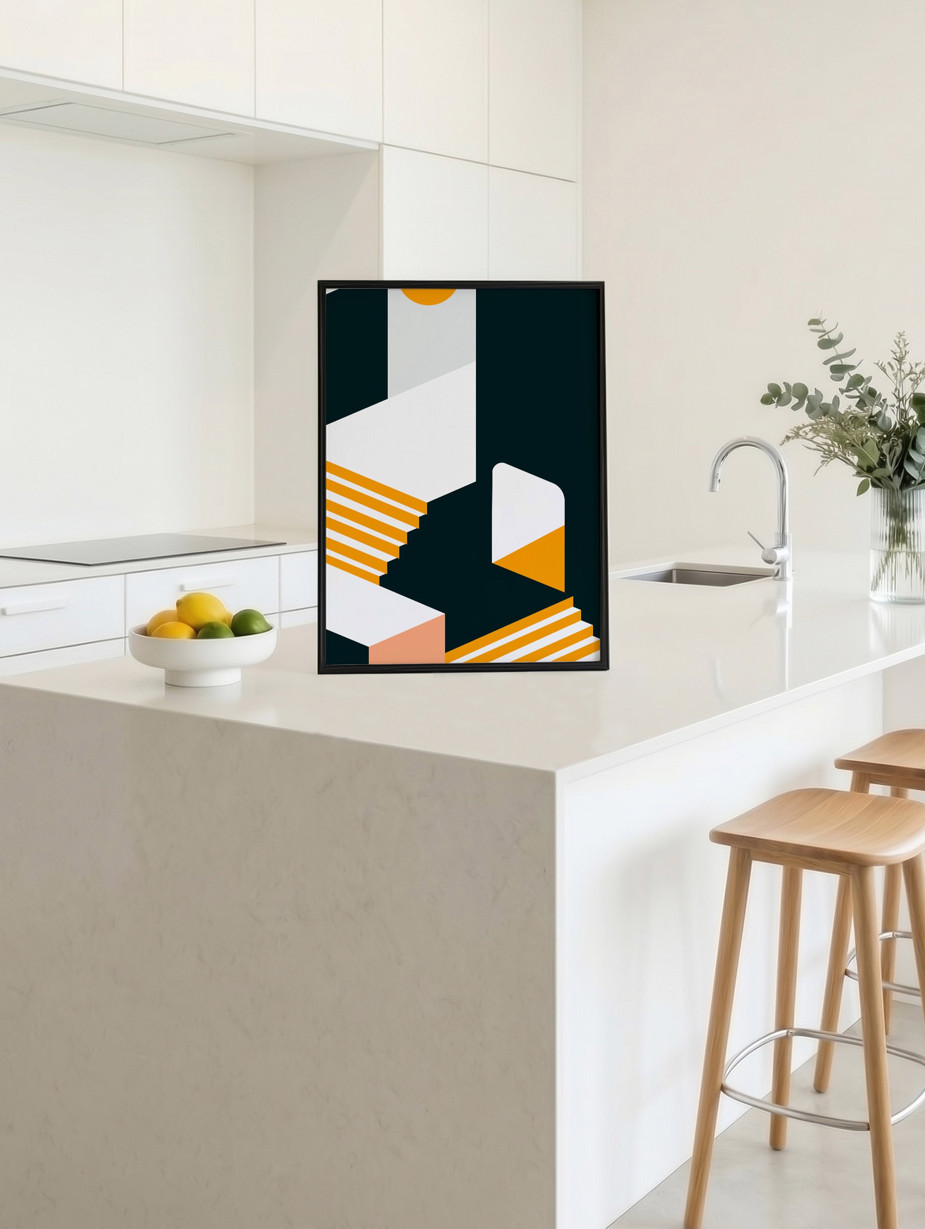 Modern tröskelgeometri-affisch