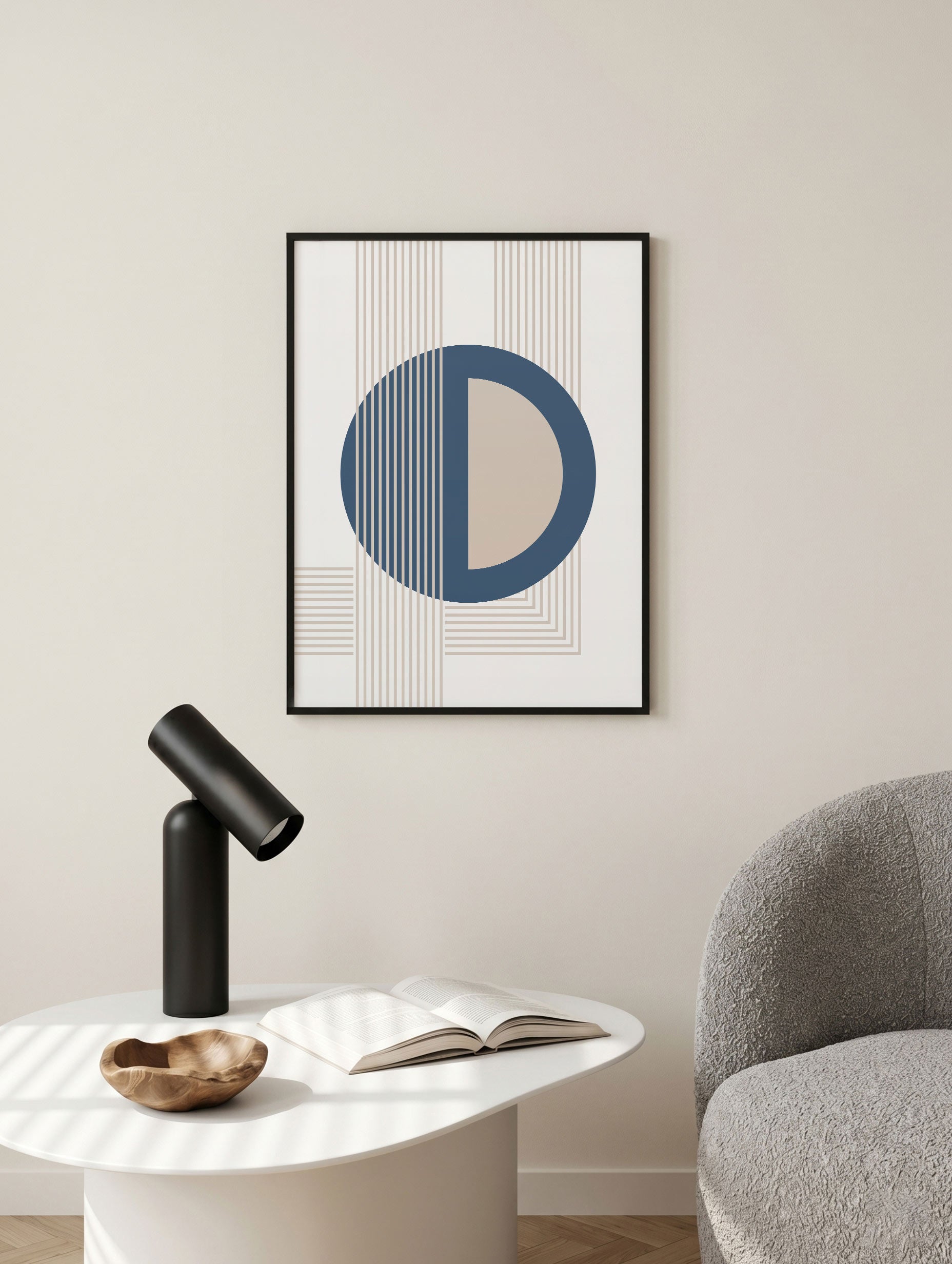 Monogram Linework Poster