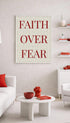 Faith Over Fear Motivational Poster Mockup
