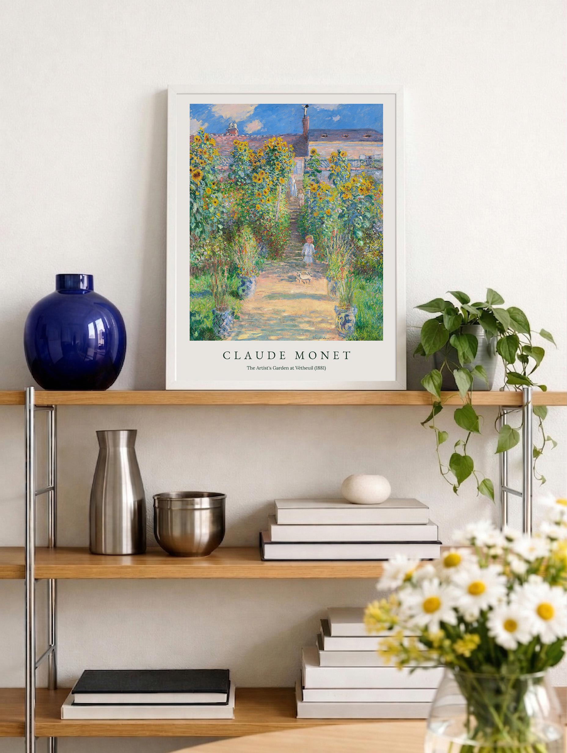 Garden at Vétheuil - Claude Monet Mockup