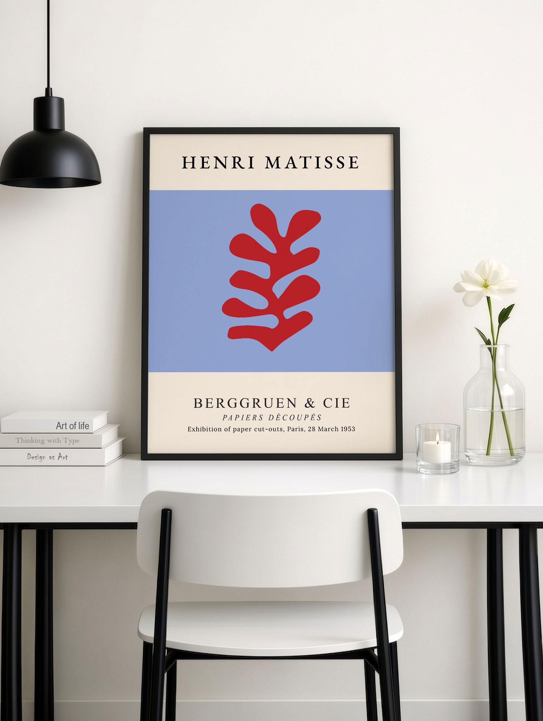 Matisse Pappersutskuret Löv Poster