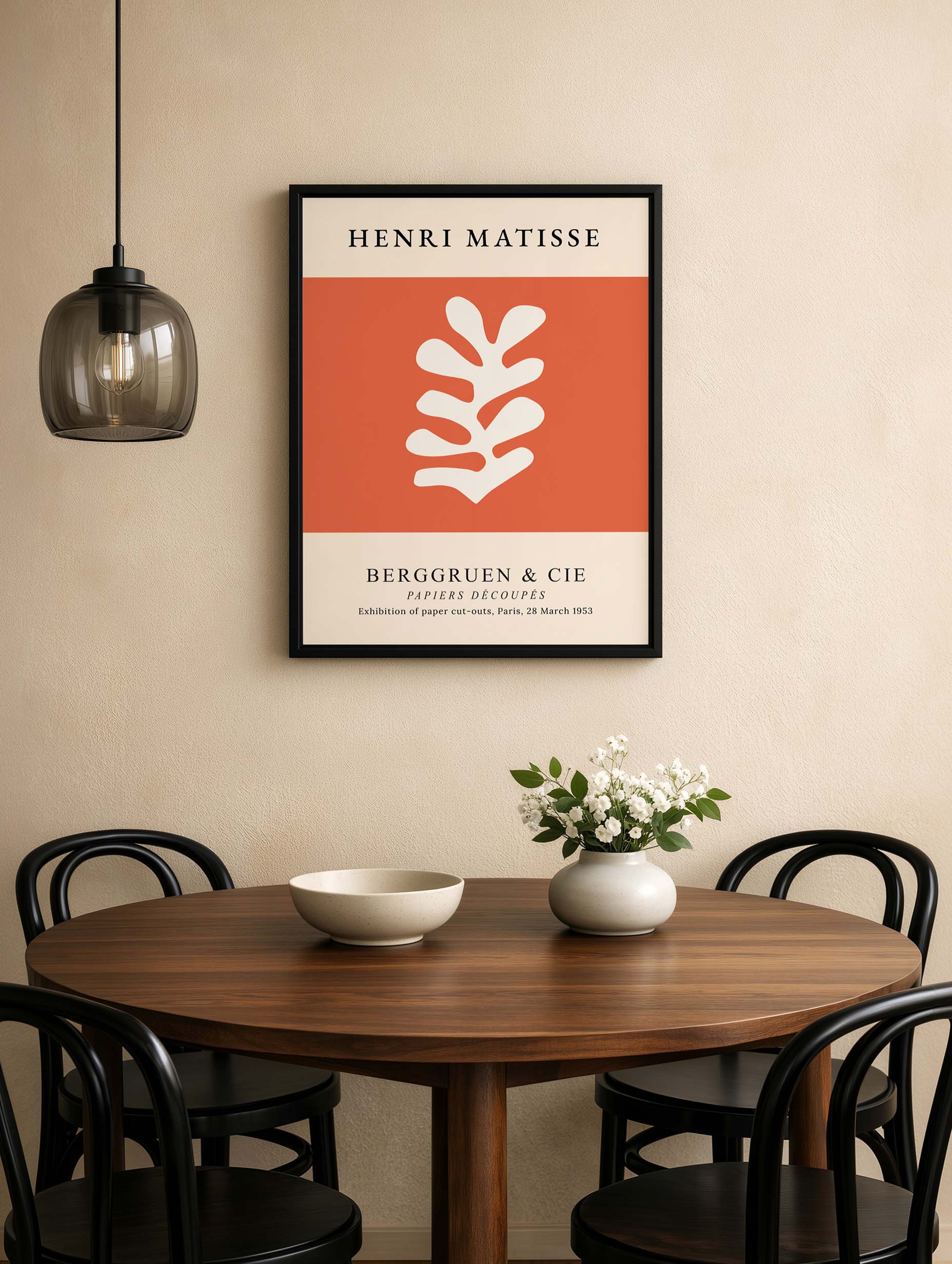 Matisse Terracotta Cut-Out Poster Mockup