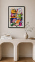 Colorful Abstract Face Poster Mockup