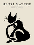 Matisse svart katt poster