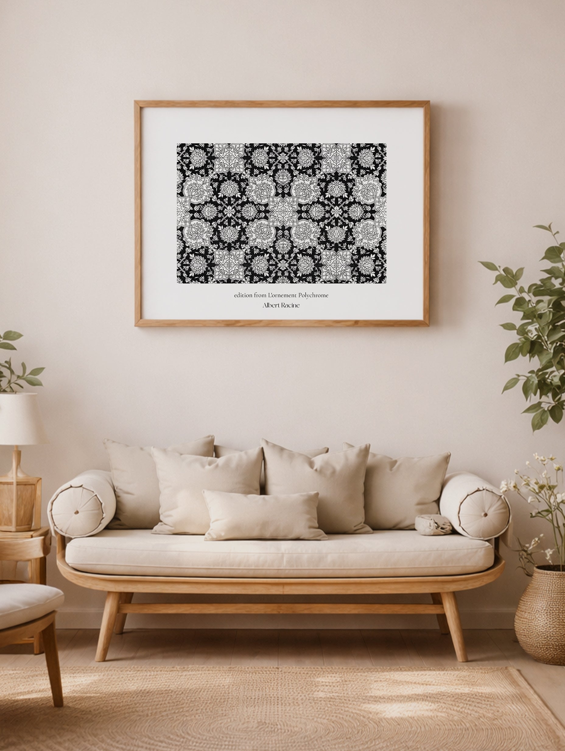 L'Ornement Polychrome Albert Racinet Abstract Poster Mockup