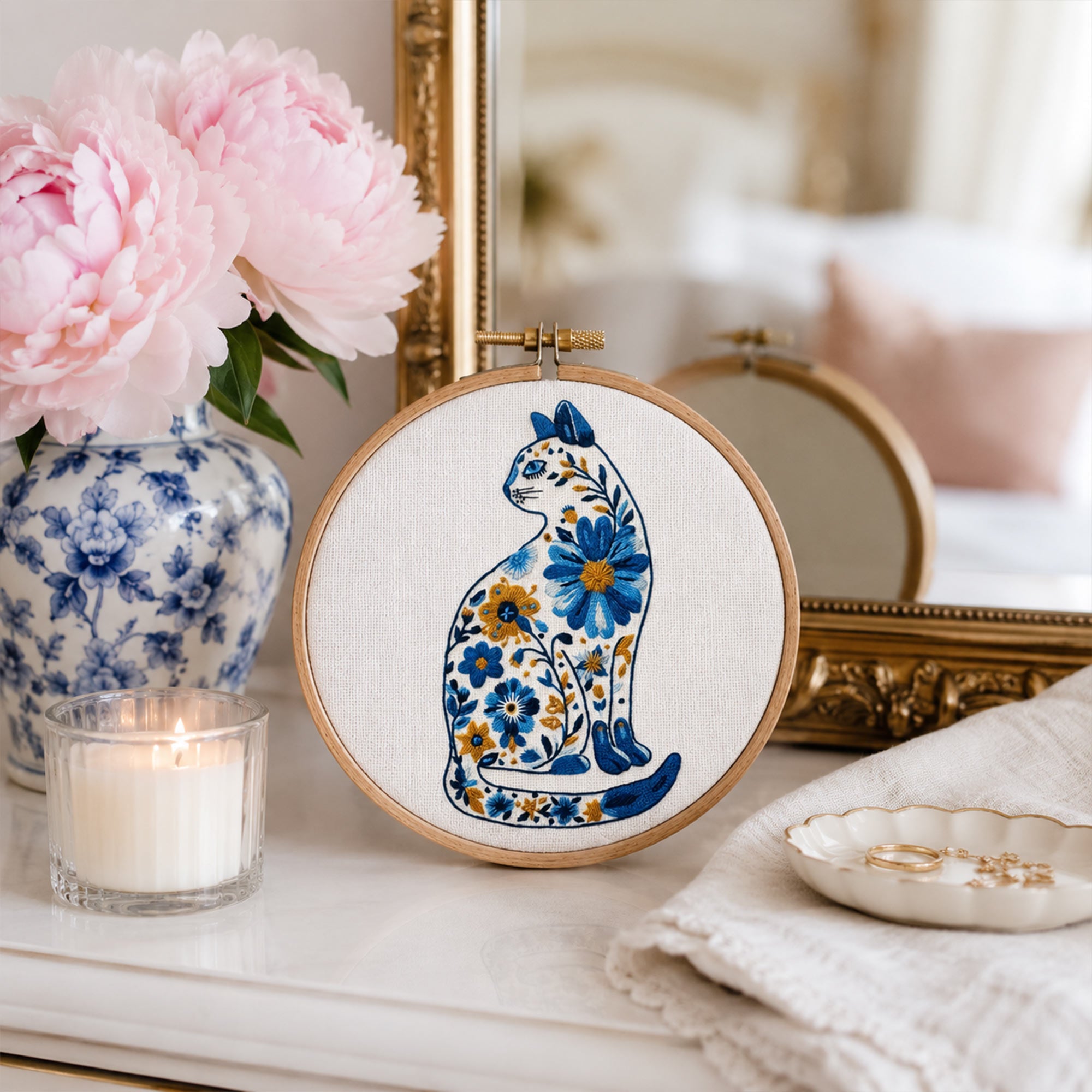 Broderidesign Lilla fiskaren & Ankan