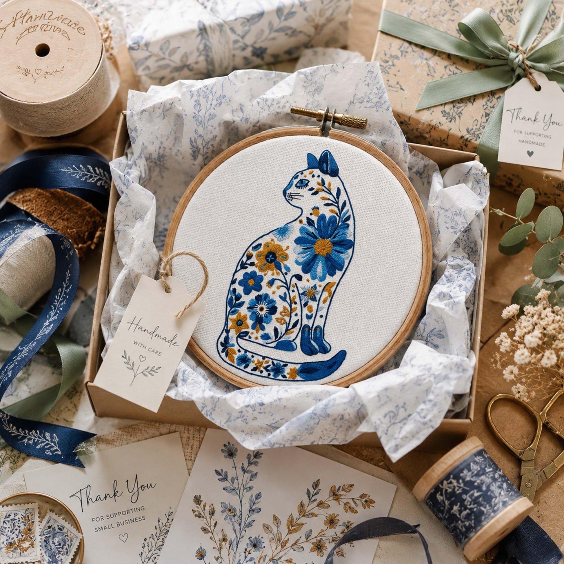 Broderidesign Lilla fiskaren & Ankan