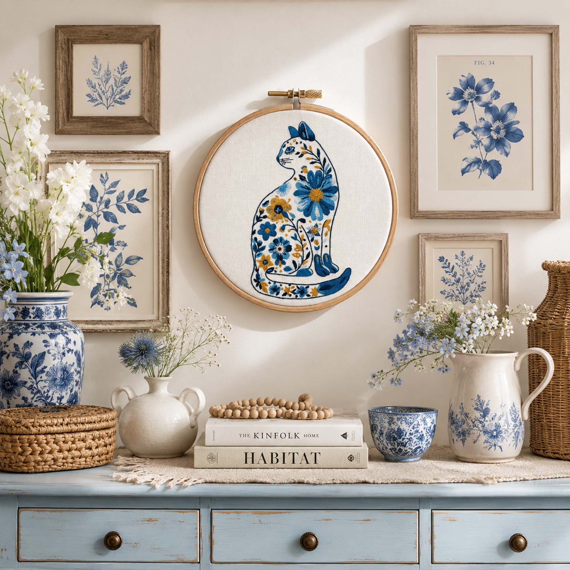 Broderidesign Lilla fiskaren & Ankan