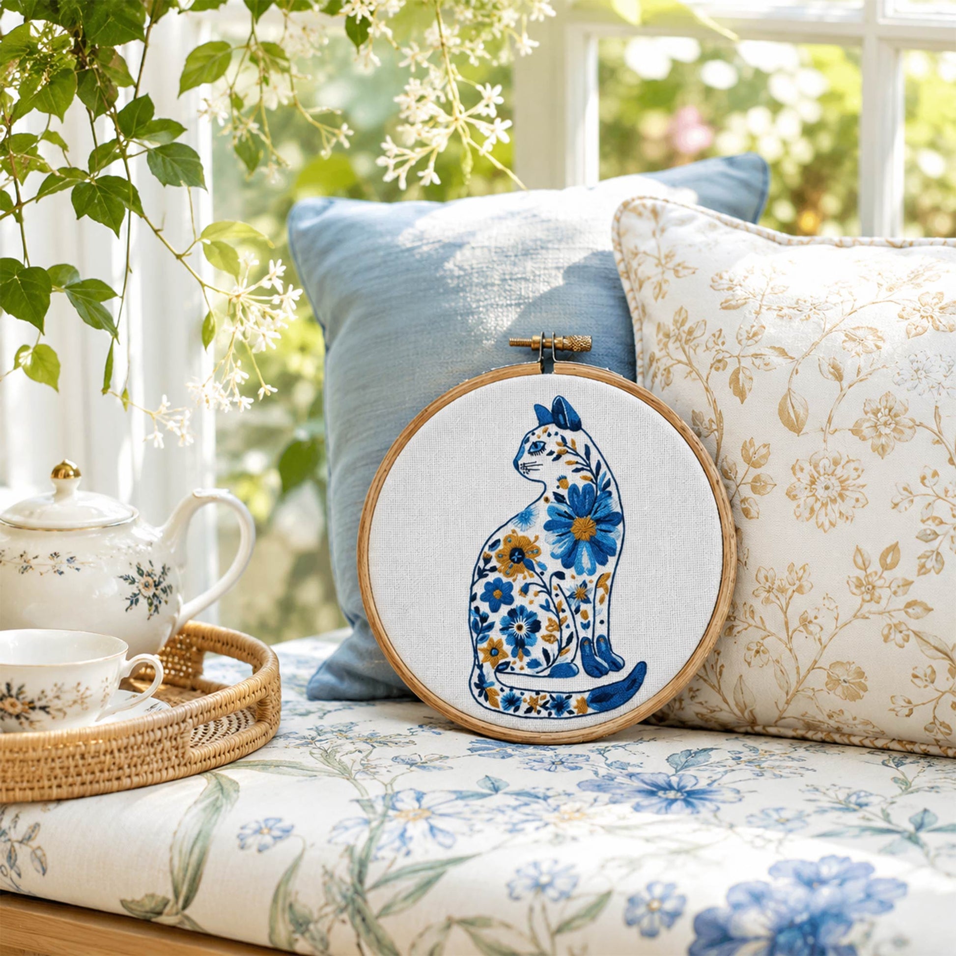 Broderidesign Lilla fiskaren & Ankan