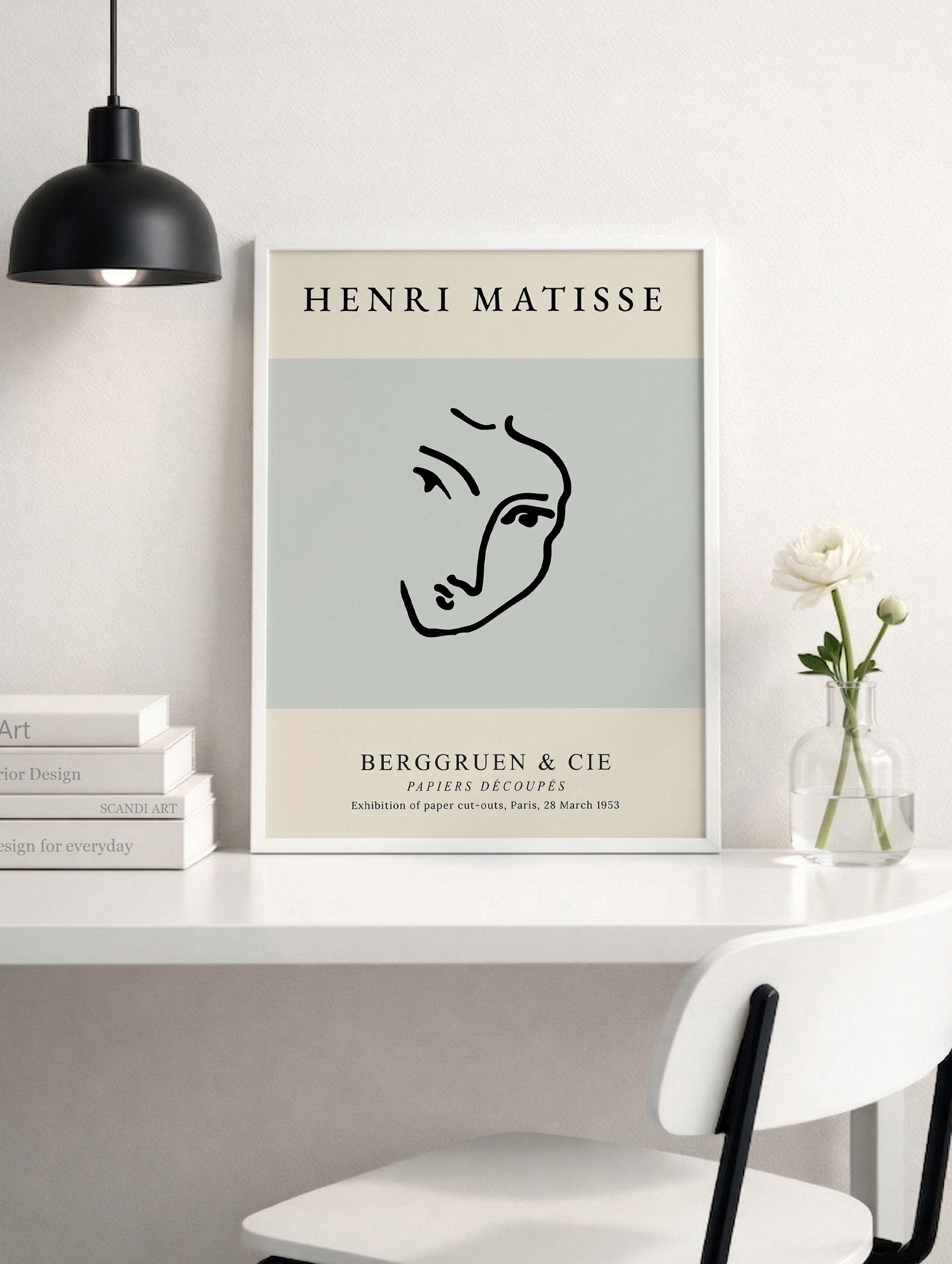 Matisse Sage Face Line Poster