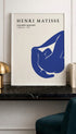 Matisse Le Buisson Blue Form Poster Mockup