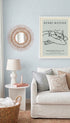 Matisse Reclining Figure Line Poster Mockup