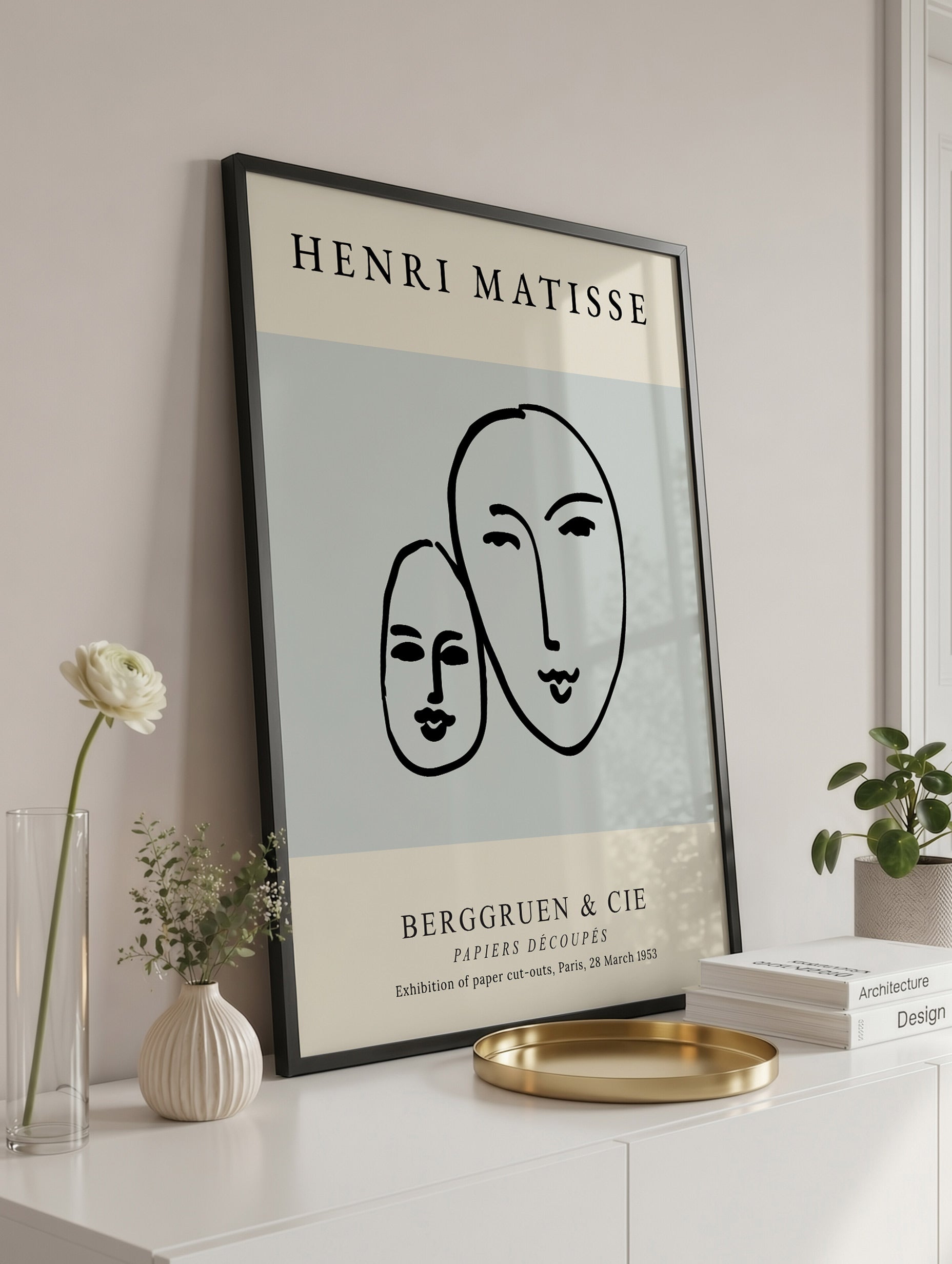 Matisse Two Faces Poster Mockup