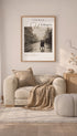 A Wet Day in Wellington Vintage Poster Mockup