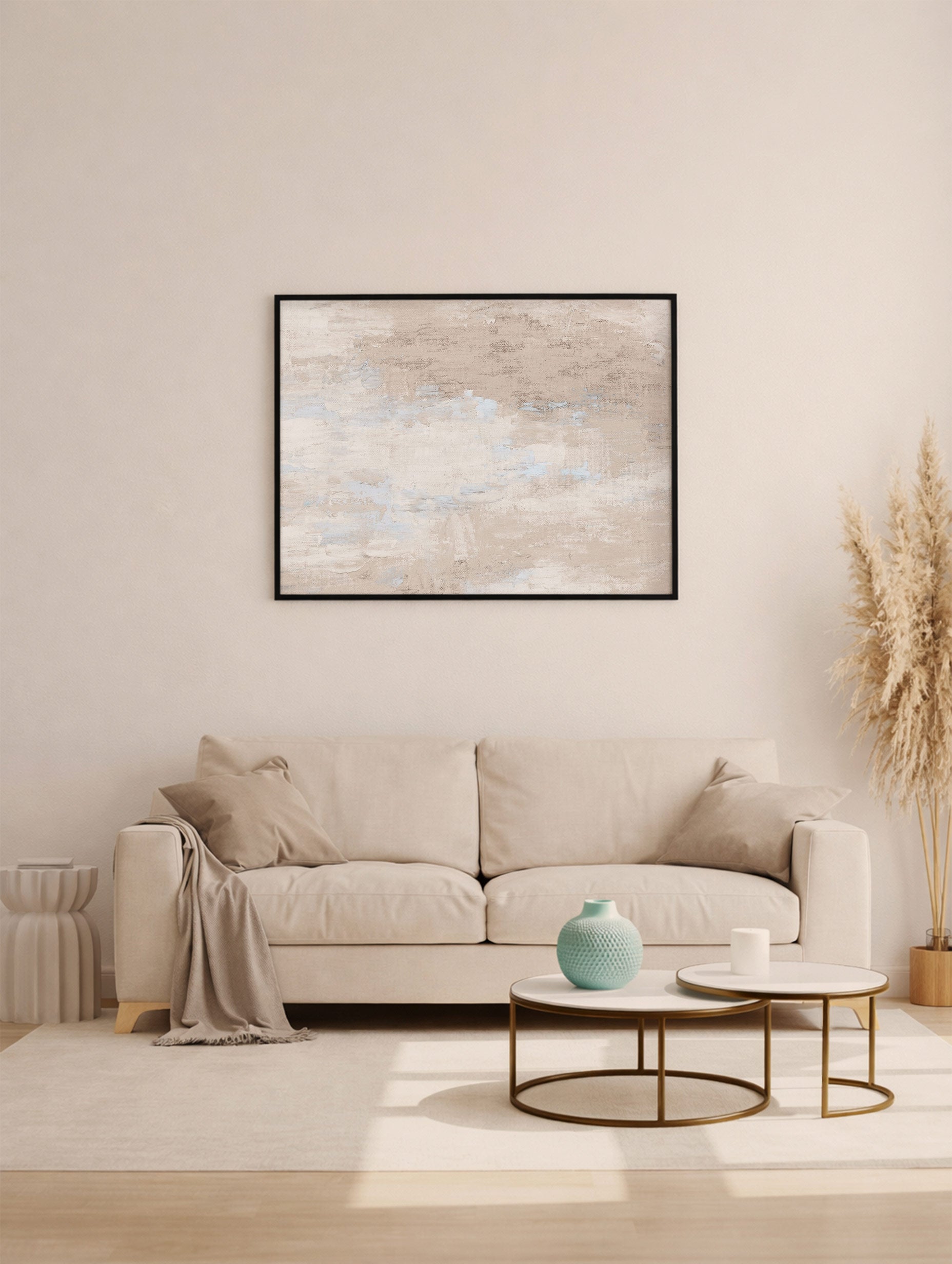 Abstract Grayscale Poster Mockup