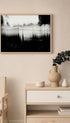 Abstract Landscape Black and White Art Print Mockup