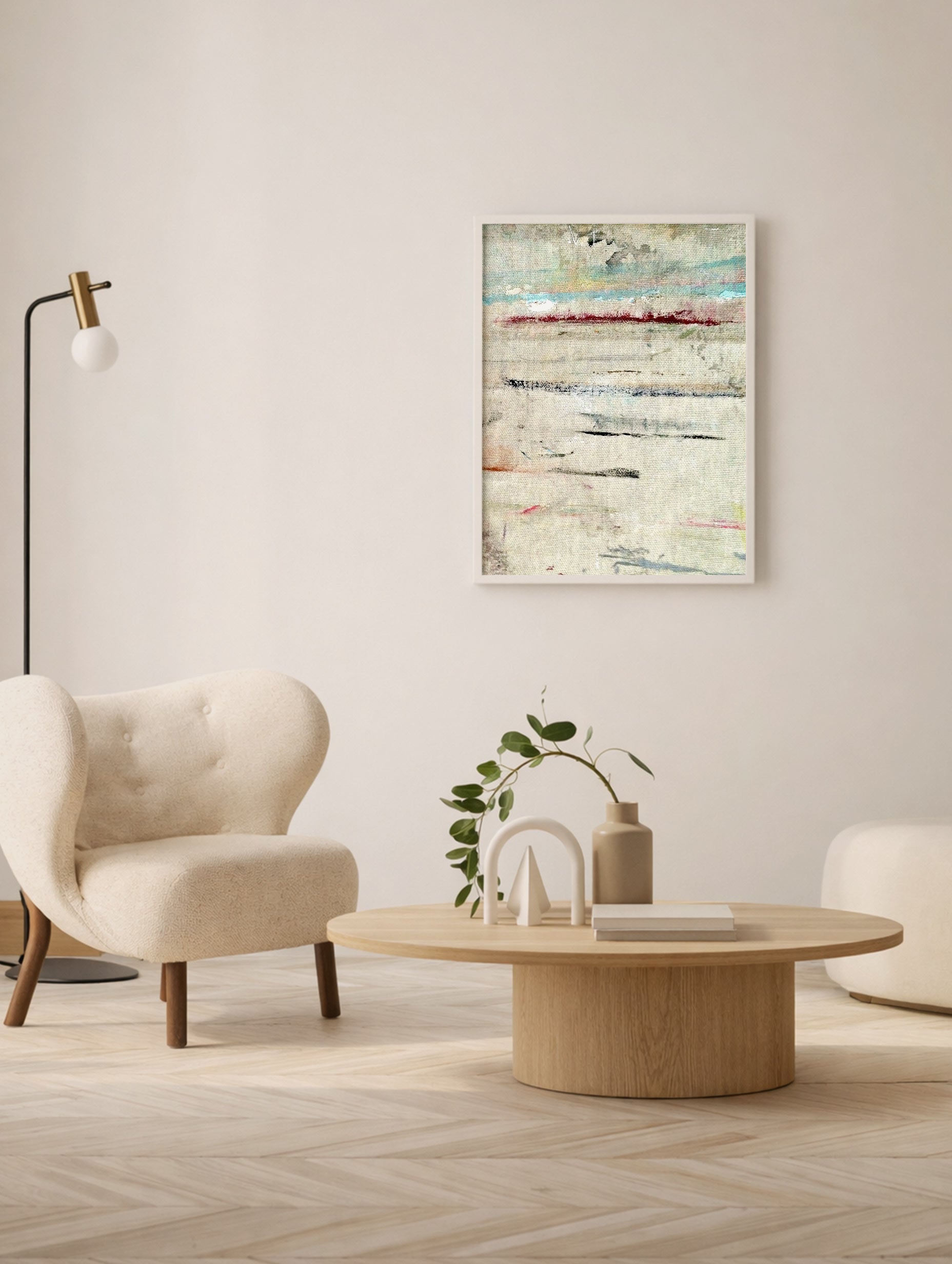 Abstract Textured Painting Art Print No 2 Mockup