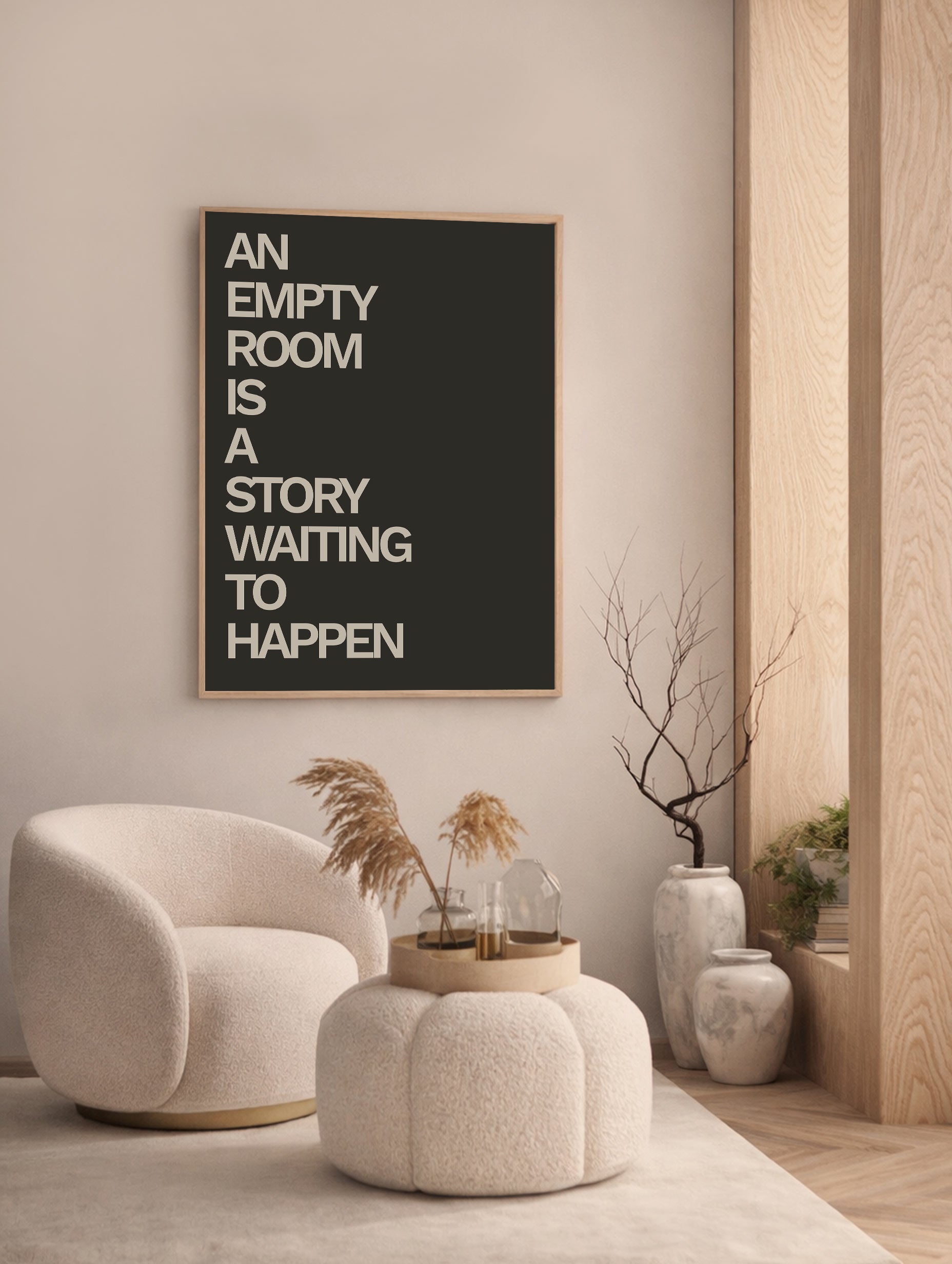 An Empty Room Is a Story Waiting to Happen Poster Mockup