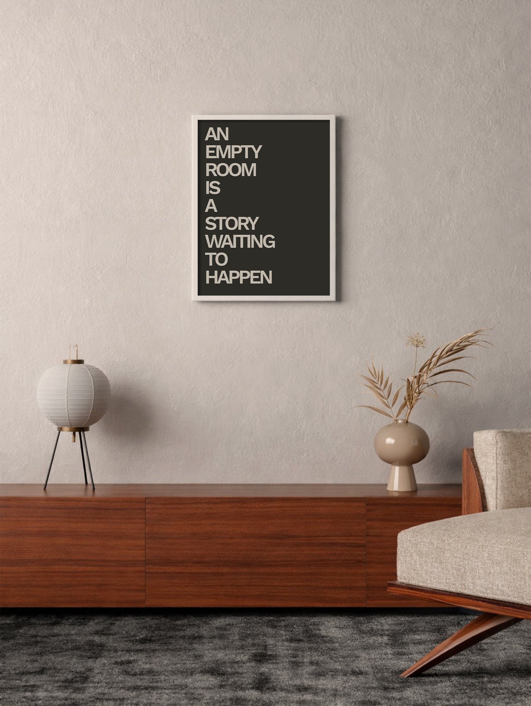 An Empty Room Is a Story Waiting to Happen Poster Mockup