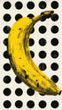 Banana on Dot Grid Fruit Artwork