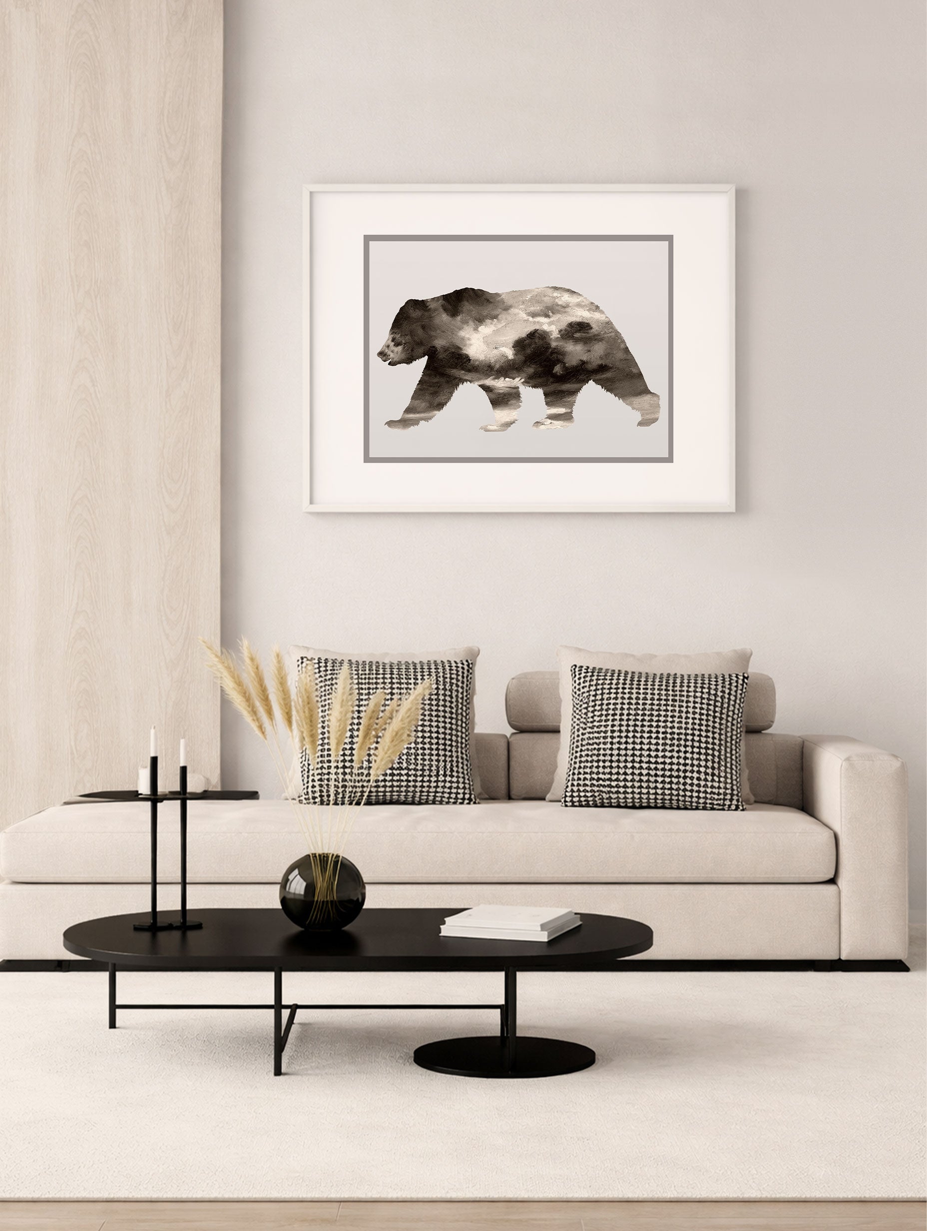 Bear Totem Scott Brems Animal Art Print Mockup