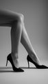 Beauty in Heels Black and White Poster