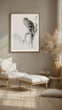 Black Eared Kite Japanese Art Print  Mockup