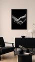 Black and White Friend Poster Mockup