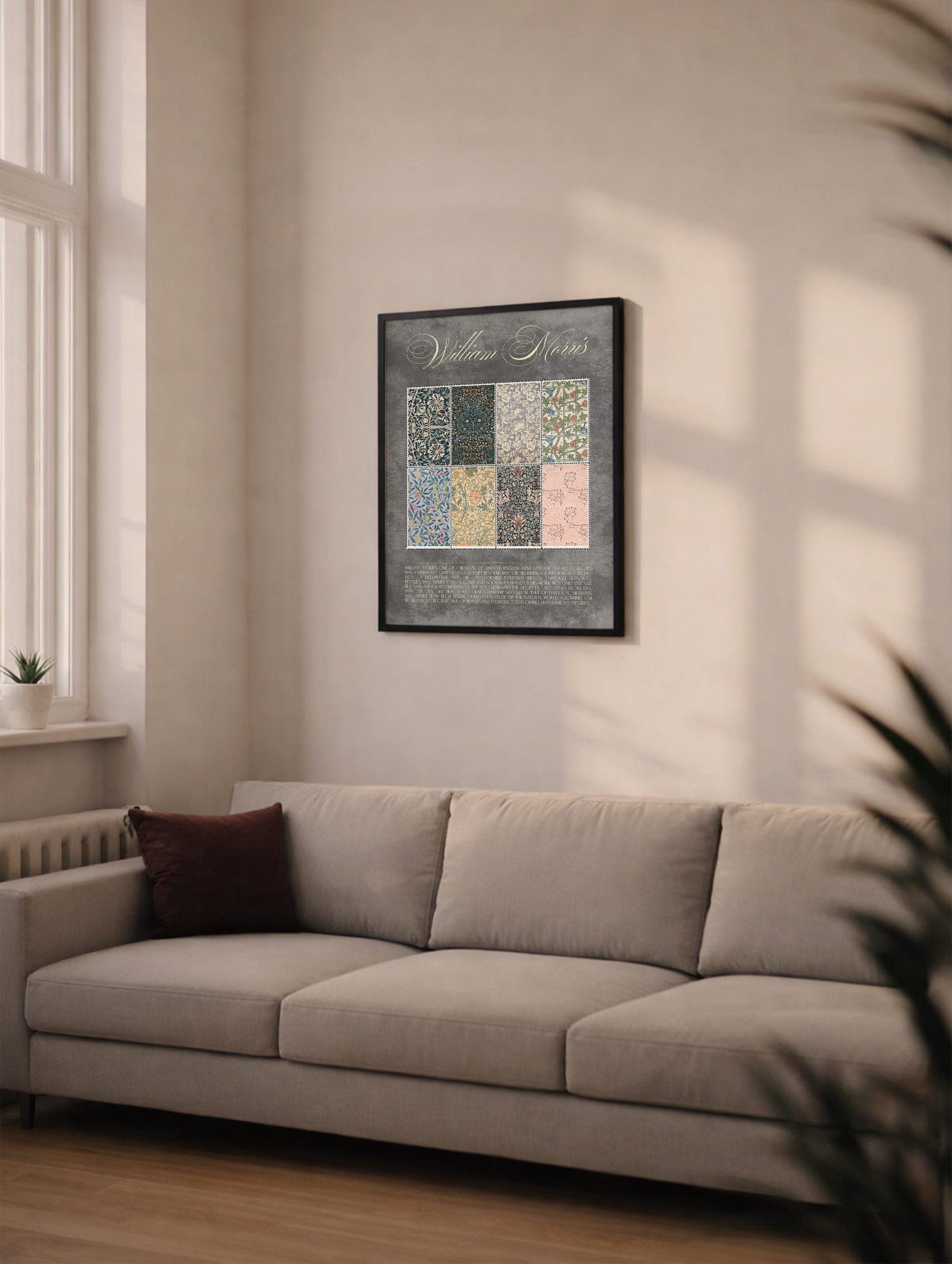 Botanical Patterns William Morris Art Print Mockup