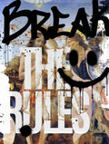 Break the Rules Typography Poster