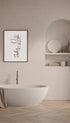 Buddha Line Art Print Mockup