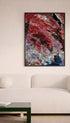Burn Scars on California's Wine Country Abstract Art Print Mockup