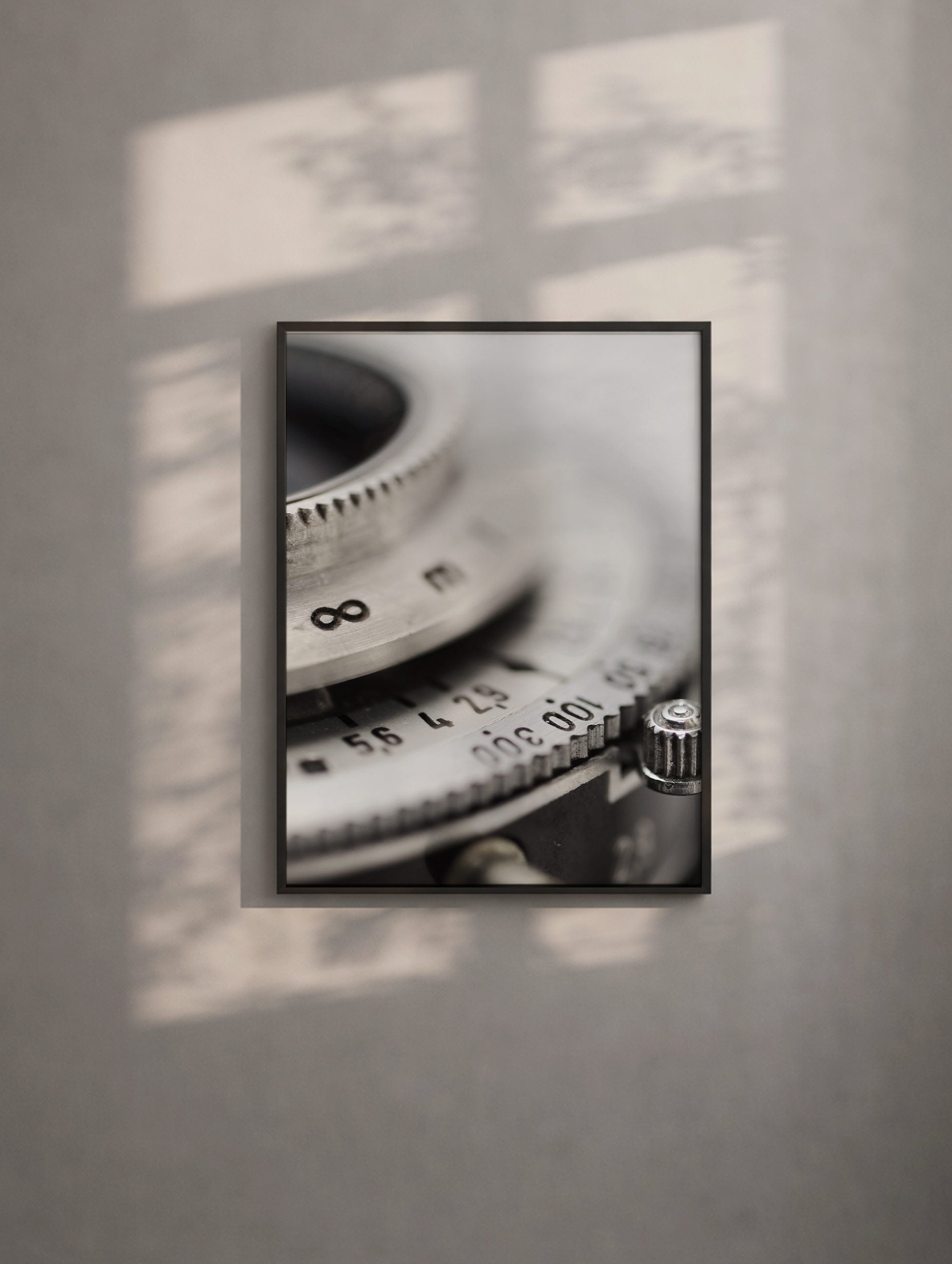 Camera Lens Vintage Poster Mockup