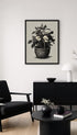 Cape Jasmine Basket Botanical Poster Mockup