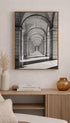 Classical Arches Black and White Poster Mockup