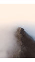 Cloudy Knife Edge Ridge Mountain Wall Art
