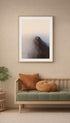 Cloudy Knife Edge Ridge Mountain Wall Art Mockup