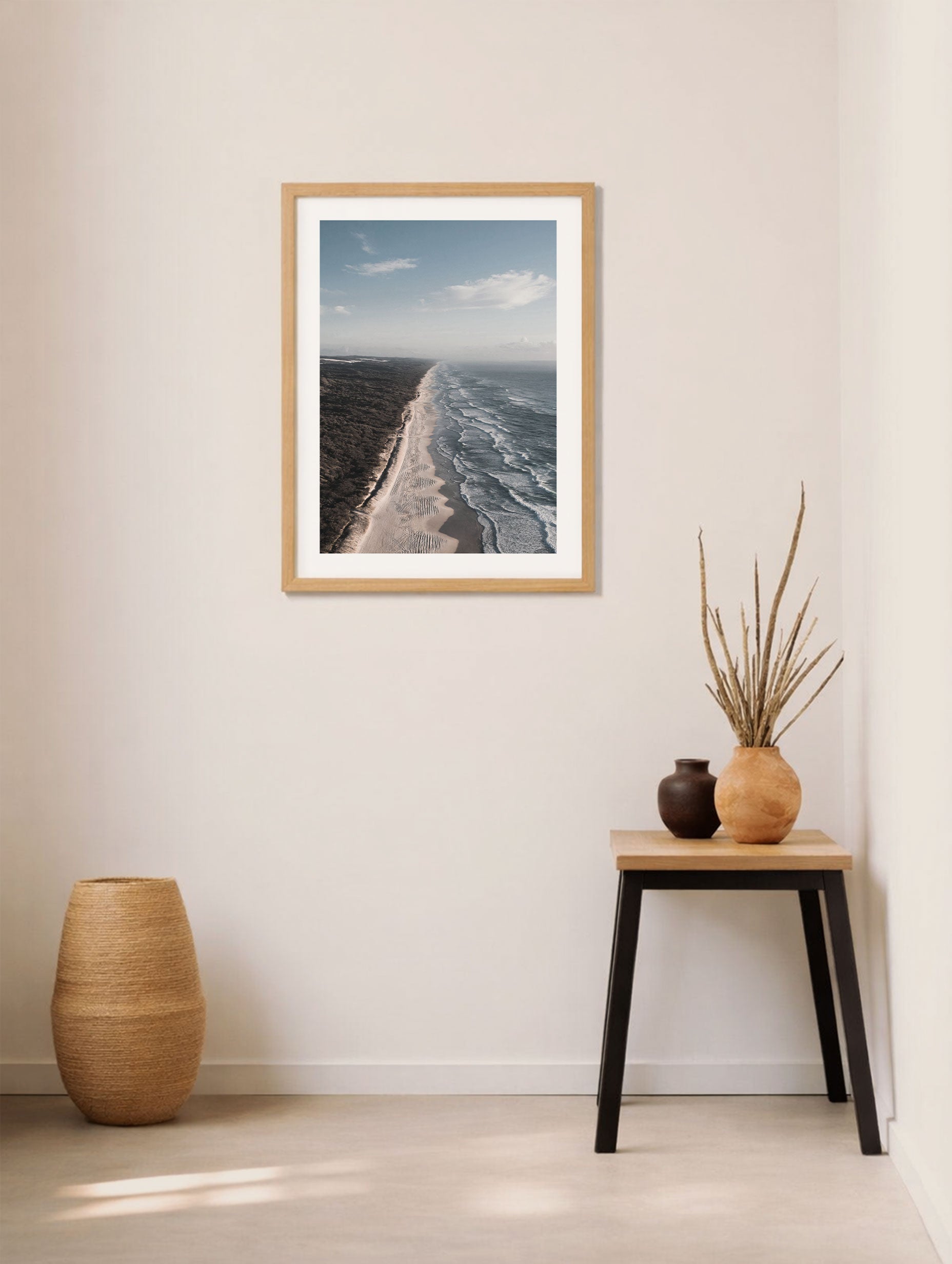 Coolum Beach Ocean Wall Art Mockup
