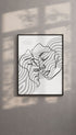 Couple Faces Line Art Print Mockup