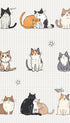Cozy Cats Illustration Poster