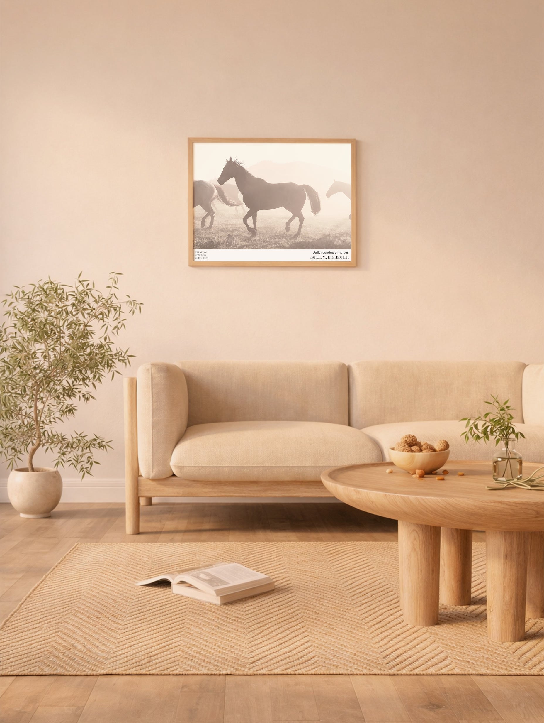 Daily Roundup of Horses Carol M. Highsmith Poster Mockup