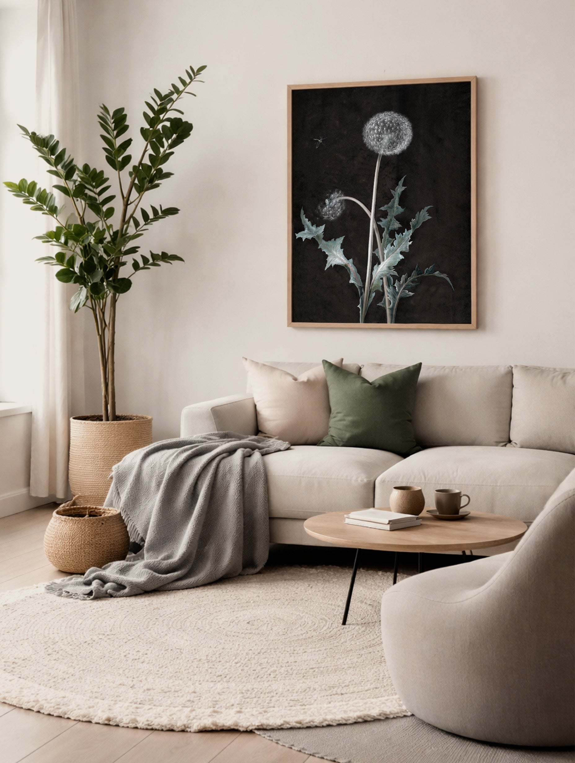 Dandelion Barbara Regina Dietzsch Art Print Mockup