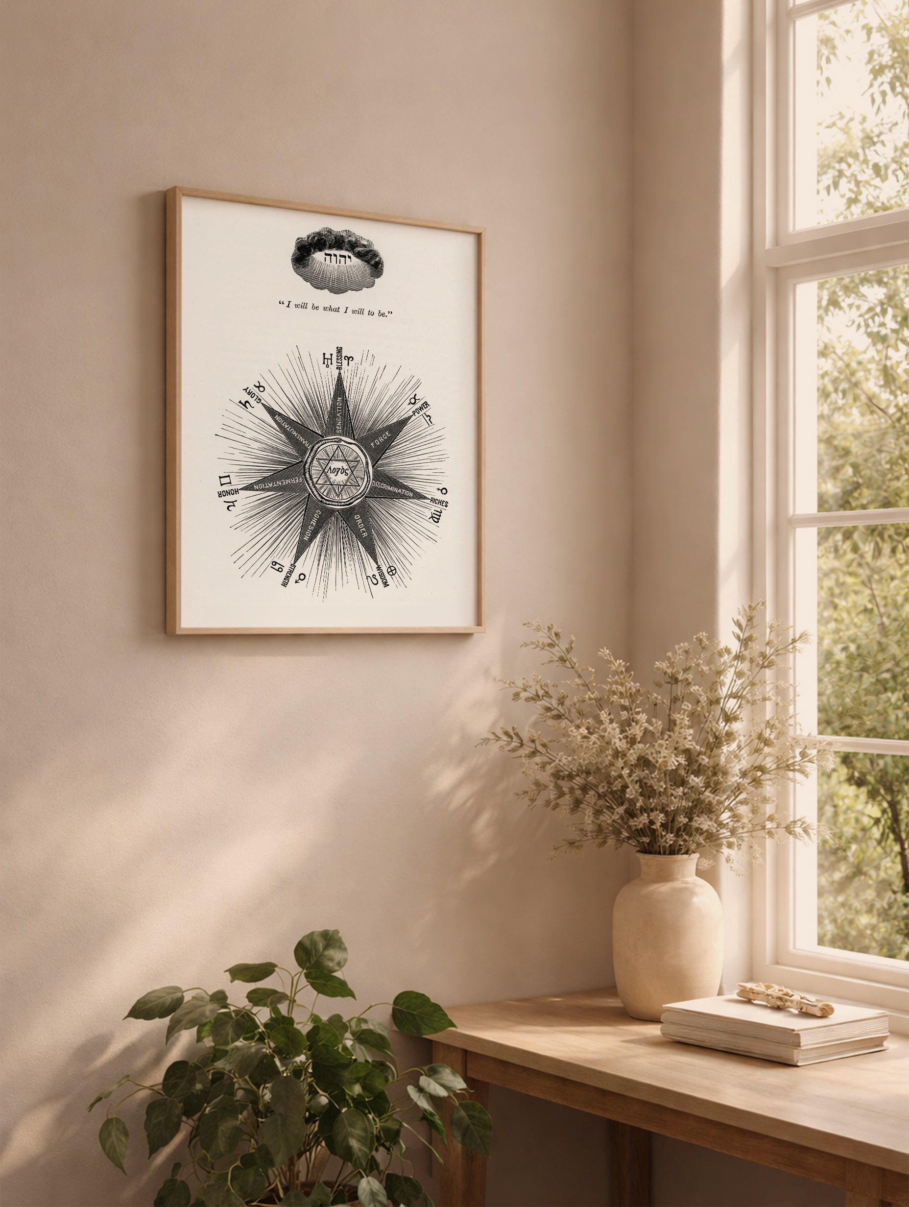 Diagram No I from Solar Biology Hiram Erastus Butler Art Print Mockup