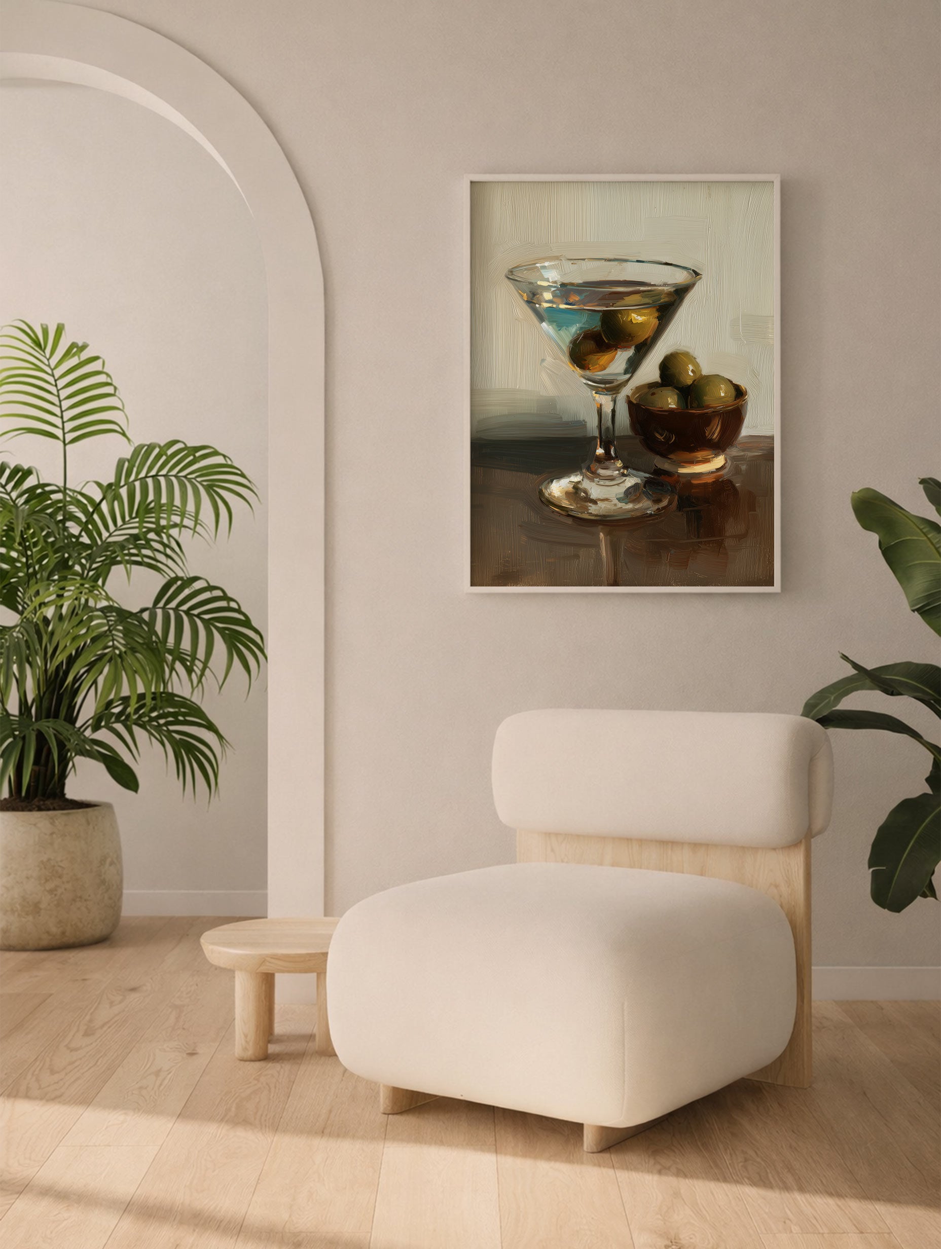 Dirty Martini Drink Artwork Mockup