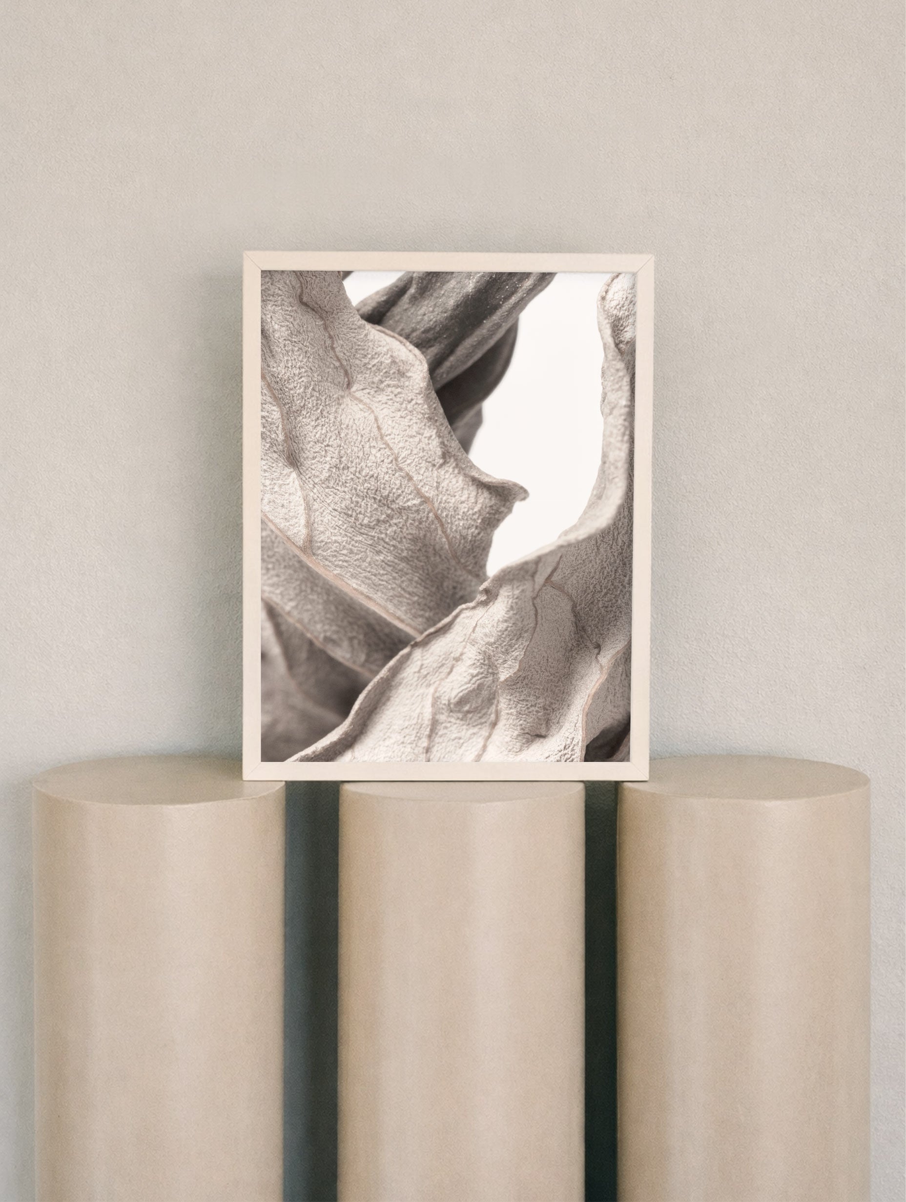Dry Leaf Texture Botanical Poster Mockup