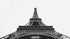 Eiffel Tower Black and White Poster
