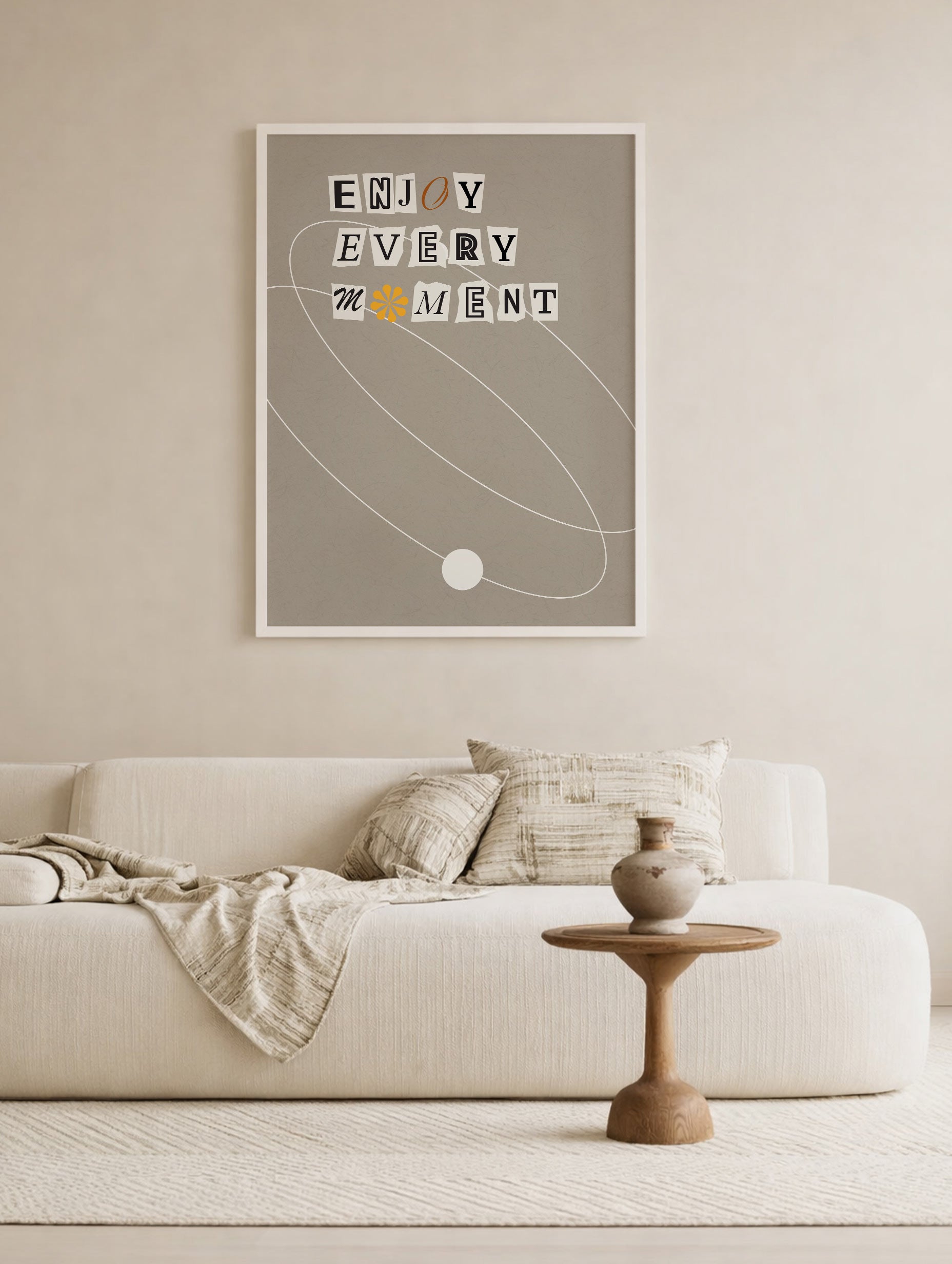 Enjoy Every Moment Motivational Poster Mockup