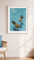 Floating Pineapples Fruit Artwork Mockup