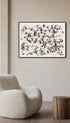 Flock of Geese Migration Animal Poster Mockup
