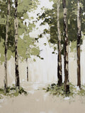Forest Oil Painting Tree Art Print